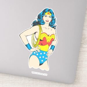 Wonder Woman Vintage Pose With Lasso Sticker