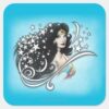 Wonder_Woman_and_Stars_Square_Sticker_1 Wonder Woman And Stars Square Sticker