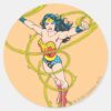 Wonder_Woman_in_Lasso_Classic_Round_Sticker_1 Wonder Woman In Lasso Classic Round Sticker