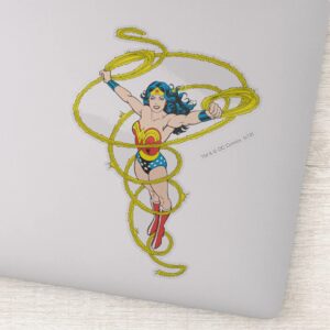 Wonder Woman In Lasso Sticker