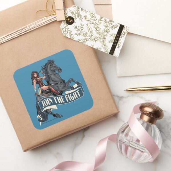 Wonder_Woman_on_Horse_Comic_Art_Square_Sticker_5 Wonder Woman On Horse Comic Art Square Sticker
