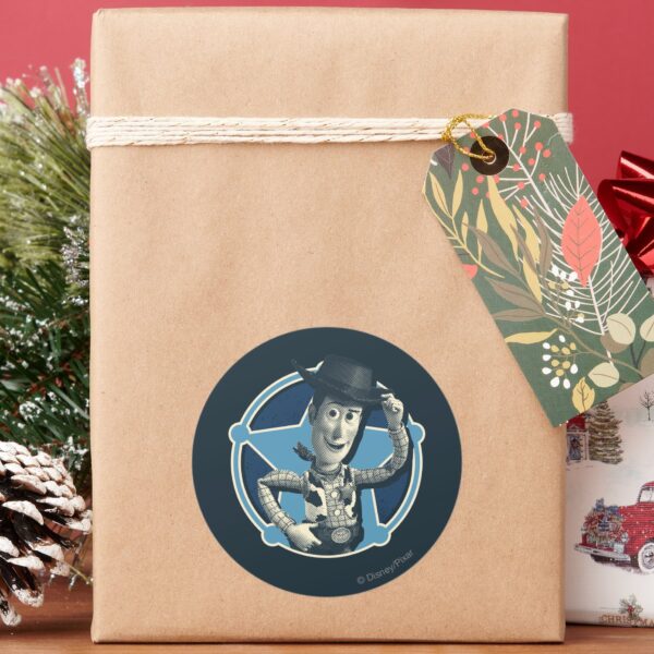 Woody__Sheriff_Badge_Classic_Round_Sticker_5 Woody Sheriff Badge Classic Round Sticker