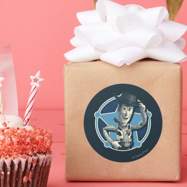 Woody__Sheriff_Badge_Classic_Round_Sticker_6 Woody Sheriff Badge Classic Round Sticker