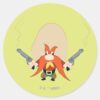 Yosemite_Sam_Back_Off_Classic_Round_Sticker_1 Yosemite Sam Back Off Classic Round Sticker