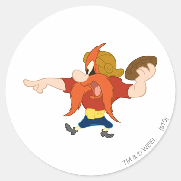 Yosemite_Sam_HIKE!!!_Classic_Round_Sticker_1 Yosemite Sam HIKE Classic Round Sticker