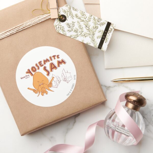 Yosemite_Sam_Warner_Bros._Presents_Classic_Round_Sticker_4 Yosemite Sam Warner Bros. Presents Classic Round Sticker