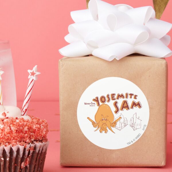 Yosemite_Sam_Warner_Bros._Presents_Classic_Round_Sticker_6 Yosemite Sam Warner Bros. Presents Classic Round Sticker