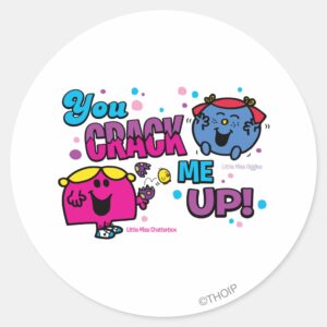 You Crack Me Up Classic Round Sticker