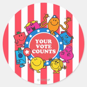 Your Vote Counts Classic Round Sticker