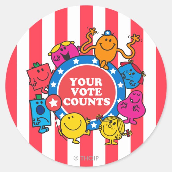 Your_Vote_Counts!_Classic_Round_Sticker_1 Your Vote Counts Classic Round Sticker