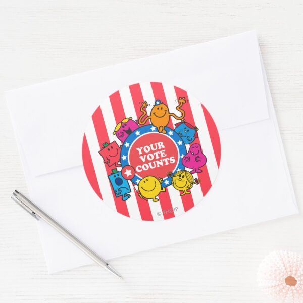 Your_Vote_Counts!_Classic_Round_Sticker_3 Your Vote Counts Classic Round Sticker