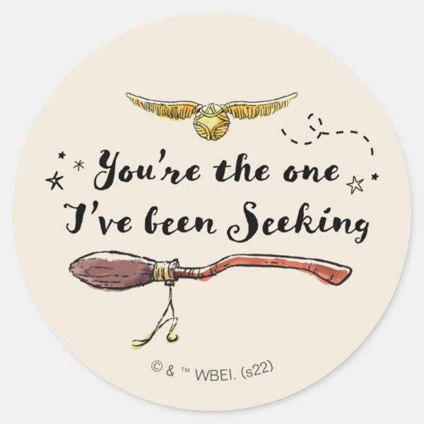 You're_The_One_I've_Been_Seeking_Classic_Round_Sticker_1 Youre The One Ive Been Seeking Classic Round Sticker