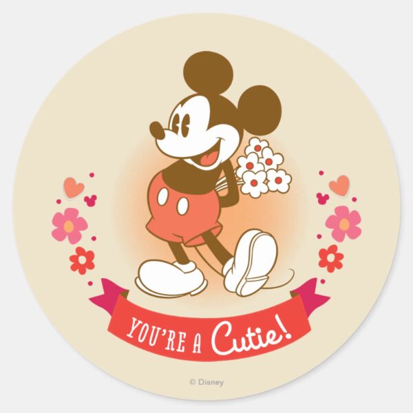 You're_a_Cutie!_Classic_Round_Sticker_1 Youre A Cutie Classic Round Sticker