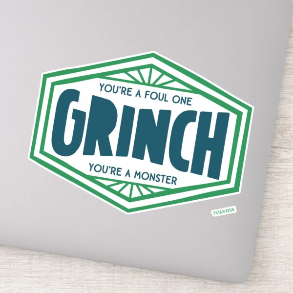 You're_a_Foul_One_Grinch_Sticker_1 Youre A Foul One Grinch Sticker