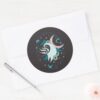 Zero_Celestial_Tarot_Graphic_Classic_Round_Sticker_3 Zero Celestial Tarot Graphic Classic Round Sticker
