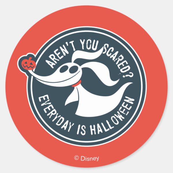 Zero___Aren't_You_Scared__Classic_Round_Sticker_1 Zero Arent You Scared Classic Round Sticker