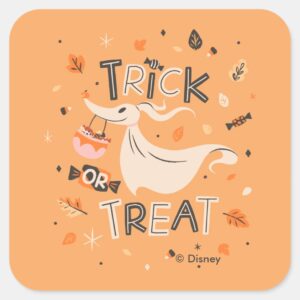 Zeros Trick Or Treat Excitement Square Sticker