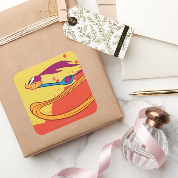 Zooming_ROAD_RUNNER™_Square_Sticker_5 Zooming ROAD RUNNER™ Square Sticker