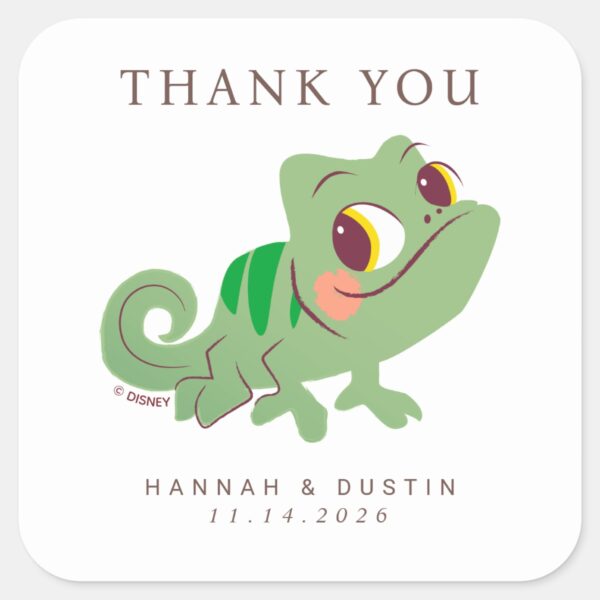 ascal_Tangled_Thank_You_Wedding_Square_Sticker_2 Ascal Tangled Thank You Wedding Square Sticker