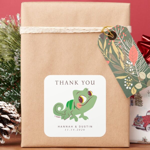 ascal_Tangled_Thank_You_Wedding_Square_Sticker_7 Ascal Tangled Thank You Wedding Square Sticker