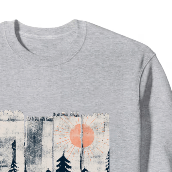 A Fox in the Wild Majestic Forest Crewneck Sweatshirt