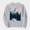 A Fox in the Wild Majestic Forest Crewneck Sweatshirt