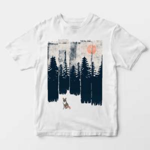 A Fox in the Wild Majestic Forest Unisex T-Shirt