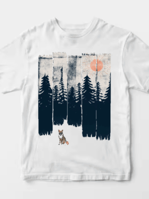 A Fox in the Wild Majestic Forest Unisex T-Shirt