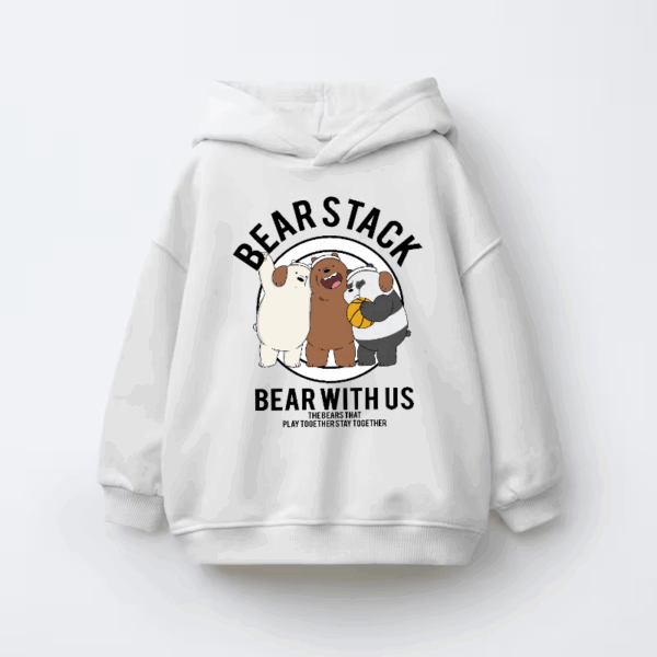 A Trio of Friendship Bear With Us  Kids Hoodie