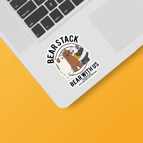 A Trio of Friendship Bear With Us  Sticker