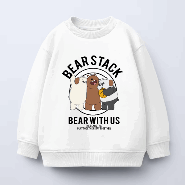 A Trio Of Friendship Bear With Us Crewneck Sweatshirt Crewneck Sweatshirt