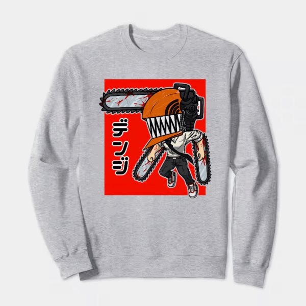 Adorable Chainsaw Man Chibi Denji Crewneck Sweatshirt