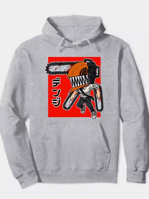 Adorable Chainsaw Man Chibi Denji Hoodie