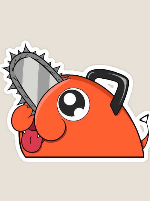 Adorable Ponchita Peeker – Chainsaw Man Cute Window Sticker