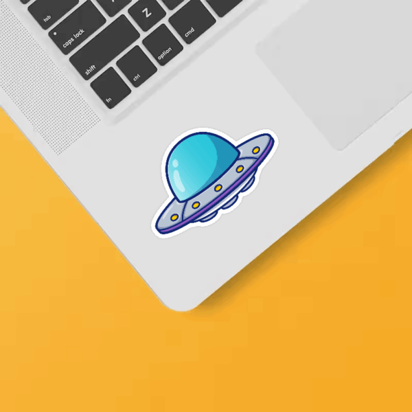 Alien UFO Sightings Cosmic Visitor Out of This World Sticker Alien UFO Sightings Cosmic Visitor Out of This World Sticker