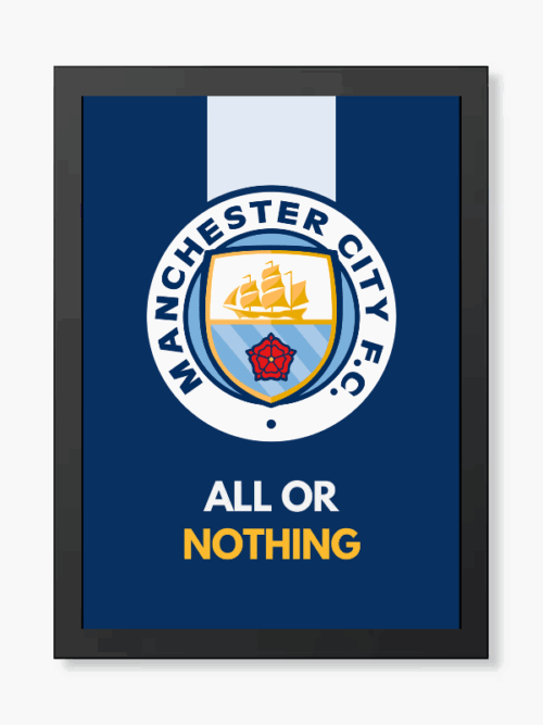 All or Nothing Manchester City Pride Poster