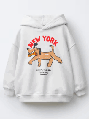 Always Hungry for More New York Street Style Kids Hoodie