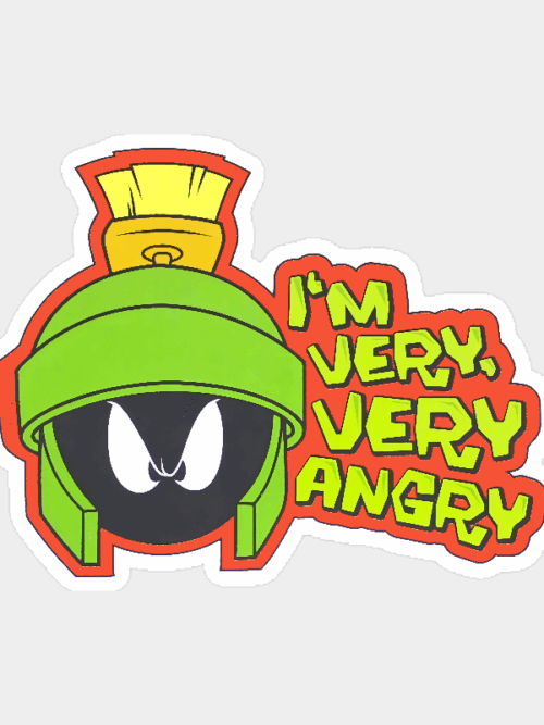 Angry Marvin the Martian Sticker