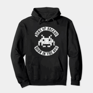 Arcade Legends Born in Eighties Classic Gaming Hoodie