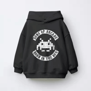 Arcade Legends Born in Eighties Classic Gaming Kids Hoodie