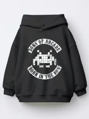 Arcade Legends Born in Eighties Classic Gaming Kids Hoodie