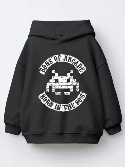 Arcade Legends Born in Eighties Classic Gaming Kids Hoodie