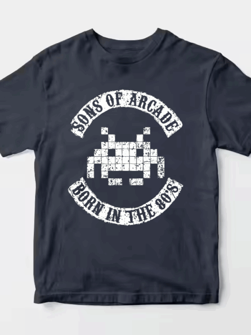 Arcade Legends Born in Eighties Classic Gaming Unisex T-Shirt