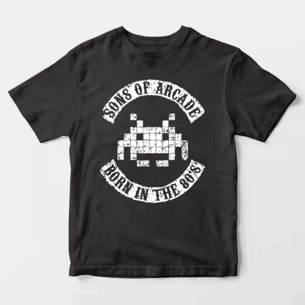 Arcade Legends Born in Eighties Classic Gaming Unisex T-Shirt
