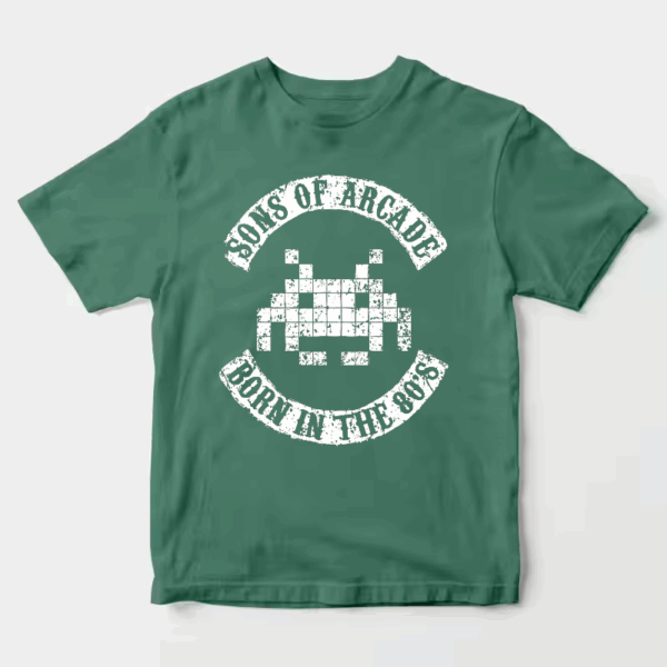 Arcade Legends Born in Eighties Classic Gaming Unisex T-Shirt
