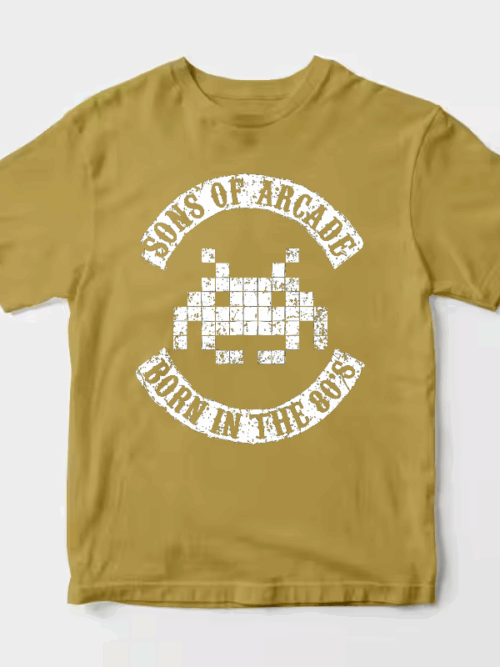 Arcade Legends Born in Eighties Classic Gaming Unisex T-Shirt