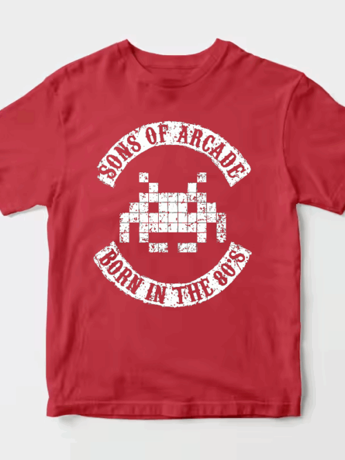 Arcade Legends Born in Eighties Classic Gaming Unisex T-Shirt