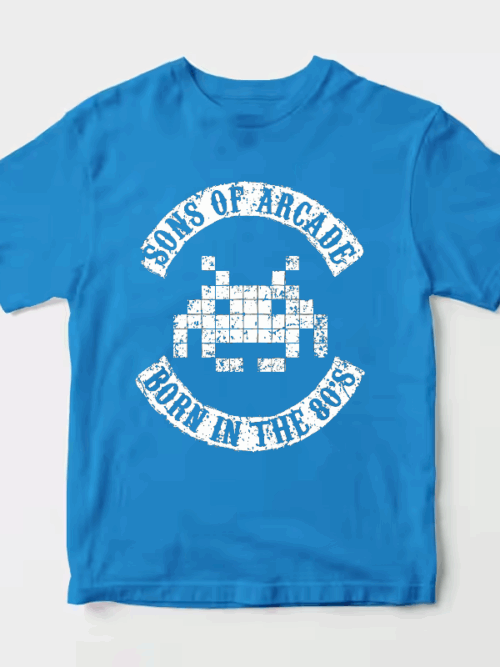 Arcade Legends Born in Eighties Classic Gaming Unisex T-Shirt