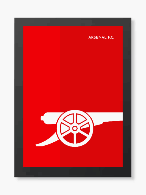 Arsenal FC Iconic Red Cannon Poster