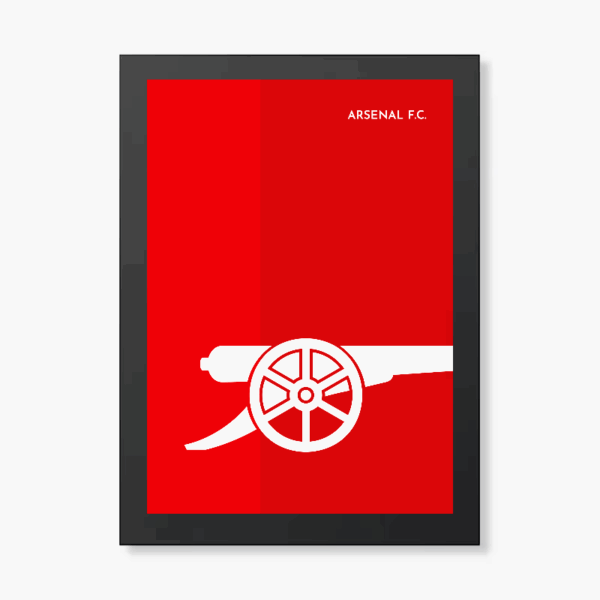 Arsenal FC Iconic Red Cannon Poster